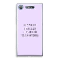 Ochtendhumeur: Sony Xperia XZ1 Transparant Hoesje