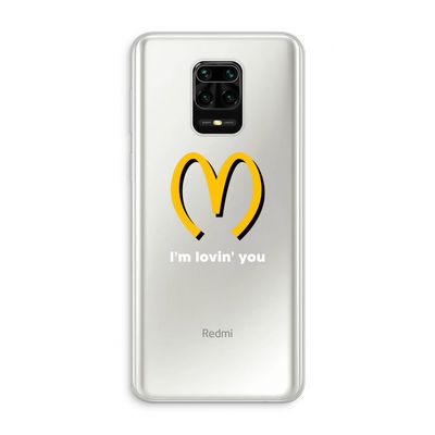 I'm lovin' you: Xiaomi Redmi Note 10 Lite Transparant Hoesje