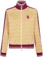 Rabanne veste zippée à motif monogrammé - Tons neutres