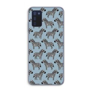 Zebra: Samsung Galaxy A03s Transparant Hoesje