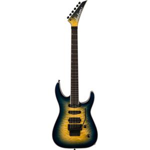 Jackson Pro Plus Series Soloist SLA3Q EB Amber Blue Burst elektrische gitaar met gigbag