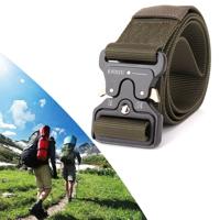 ENNIU 4.5cm breed buiten Casual Nylon riem verstelbaar multifunctionele Training riemen voor mannen (leger groen)