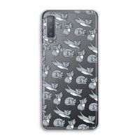 Poezen: Samsung Galaxy A7 (2018) Transparant Hoesje