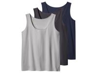 esmara Set van 3 dames hemden - Plus size (marineblauw/donkergrijs/lichtgrijs, XXL (52/54))