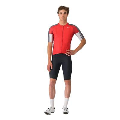 Castelli entrata 6 jersey fietsshirt korte mouw rood heren