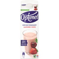 Optimel Drinkyoghurt Aardbei Kers 0% Vet 1L bij Jumbo