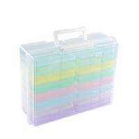 Vaessen Creative • opbergbox met 16 cassettes pastel