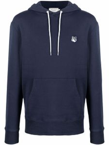 Maison Kitsuné hoodie à patch logo - Bleu