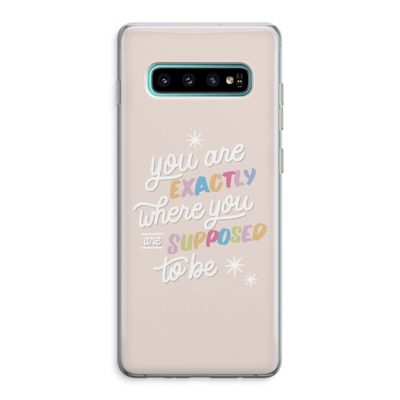 Right Place: Samsung Galaxy S10 Plus Transparant Hoesje