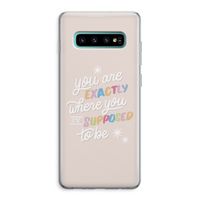 Right Place: Samsung Galaxy S10 Plus Transparant Hoesje