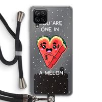 One In A Melon: Samsung Galaxy A12 Transparant Hoesje met koord One In A Melon: Samsung Galaxy A12 Transparant Hoesje met koord