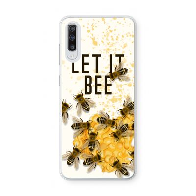 Let it bee: Samsung Galaxy A70 Transparant Hoesje