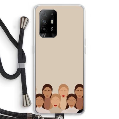 Girls girls girls: Oppo A95 5G Transparant Hoesje met koord