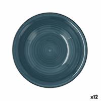 Diep bord Quid Vita Keramisch Blauw (ø 21,5 cm) (12 Stuks)