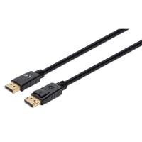 Manhattan 355575 DisplayPort-kabel DisplayPort Aansluitkabel DisplayPort-stekker, DisplayPort-stekker 2.00 m Zwart DisplayPort 1.4, Afgeschermd (drievoudig),