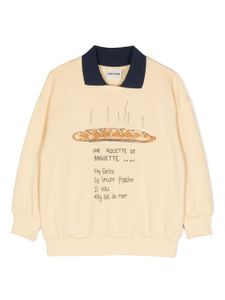 Mini Rodini sweat en coton biologique à imprimé graphique - Jaune