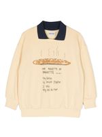 Mini Rodini sweat en coton biologique à imprimé graphique - Jaune