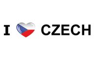 Landen sticker I Love Czech   -
