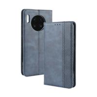 Magnetische Buckle retro Crazy Horse textuur horizontale Flip lederen case voor Huawei mate 30 met houder & kaartsleuven & fotolijstjes (blauw)