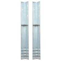 VidaXL Grondanker l-vormig 5x5x50 cm gegalvaniseerd staal 2 st VidaXL Grondanker l-vormig 5x5x50 cm gegalvaniseerd staal 2 st
