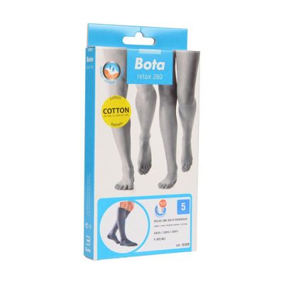 Bota Relax 280 Katoen Korte Kous Grijs N5