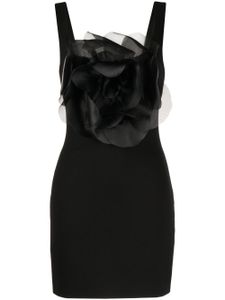 Cynthia Rowley robe courte à appliques fleurs - Noir