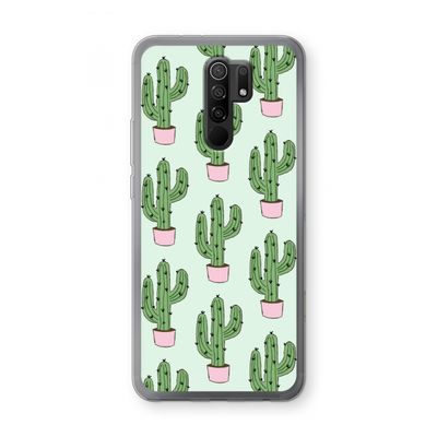 Cactus Lover: Xiaomi Redmi 9 Transparant Hoesje
