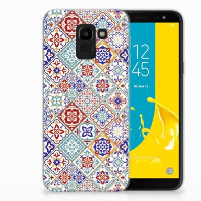Samsung Galaxy J6 2018 | TPU | Siliconen hoesje | Tiles Color