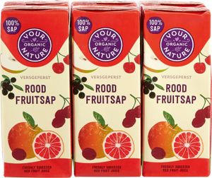 Your Organic Nature Rood Fruit Sap 6-pack