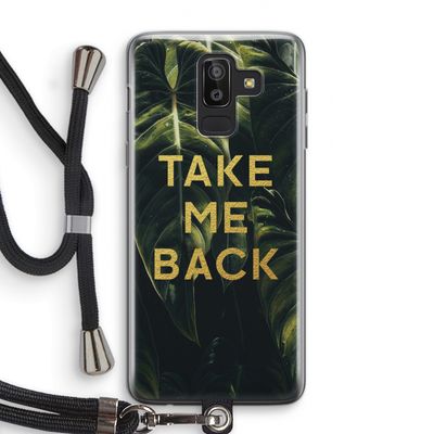 Take me back: Samsung Galaxy J8 (2018) Transparant Hoesje met koord