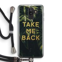 Take me back: Samsung Galaxy J8 (2018) Transparant Hoesje met koord