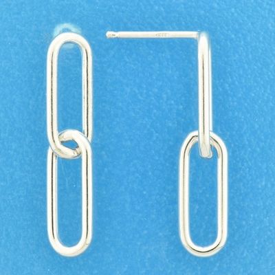 TFT Oorhangers Zilver Gerhodineerd Glanzend 28 mm x 6 mm