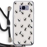 Miauw: Samsung Galaxy S8 Plus Transparant Hoesje met koord - thumbnail