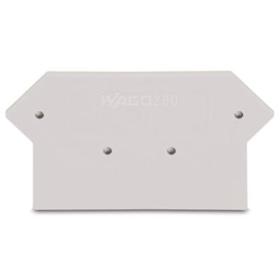 WAGO 280-362 Afsluit- en scheidingsplaat Lichtgrijs 100 stuk(s)