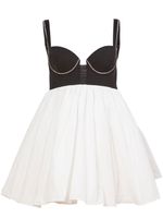 Fleur Du Mal robe courte Bustier Babydoll - Tons neutres