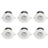 LED Inbouwspot 6W - IP65 Waterdicht - Natuurlijk Wit 4200K - Ø90mm - 6-Pack