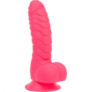 Addiction - Tom Siliconen Geribbelde Dildo met Zuignap 18 cm