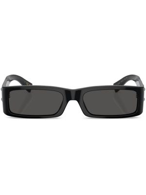 Dolce & Gabbana Eyewear lunettes de soleil DG4444 à monture rectangulaire - Noir