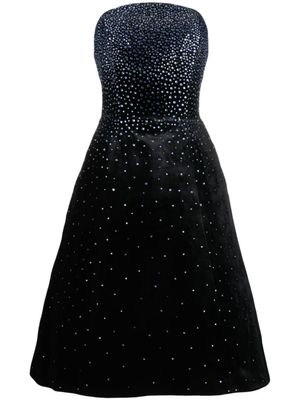 JEAN-LOUIS SABAJI robe mi-longue à ornements en cristal - Noir