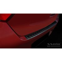 Zwart RVS Bumper beschermer passend voor Hyundai i10 HB 5-deurs 2019- 'Ribs' AV245234 - thumbnail