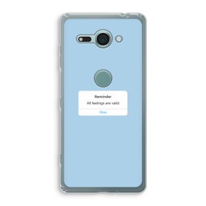 Reminder: Sony Xperia XZ2 Compact Transparant Hoesje