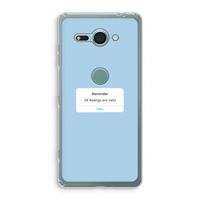 Reminder: Sony Xperia XZ2 Compact Transparant Hoesje