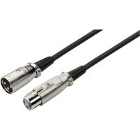 Monacor MEC-1000/SW XLR Kabel [1x XLR-stekker - 1x XLR-bus] 10 m Zwart