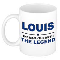 Louis cadeau mok - man myth legend - naam koffiemok - 300 ml - collega - vaderdag