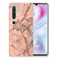 Xiaomi Mi Note 10 Pro | TPU | Siliconen hoesje | Marmer Oranje