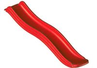 Glijbaan rood 175cm voor houten speeltoestellen - thumbnail
