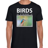 IJsvogels t-shirt met dieren foto birds of the world zwart voor heren