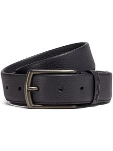 Zegna ceinture en cuir à boucle - Noir