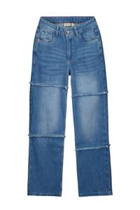 Like Flo zomer jeans broek meisjes teens - denim blauw - wide leg - Femm