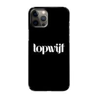 Topwijf Zwart: Volledig geprint iPhone 12 Pro Max Hoesje